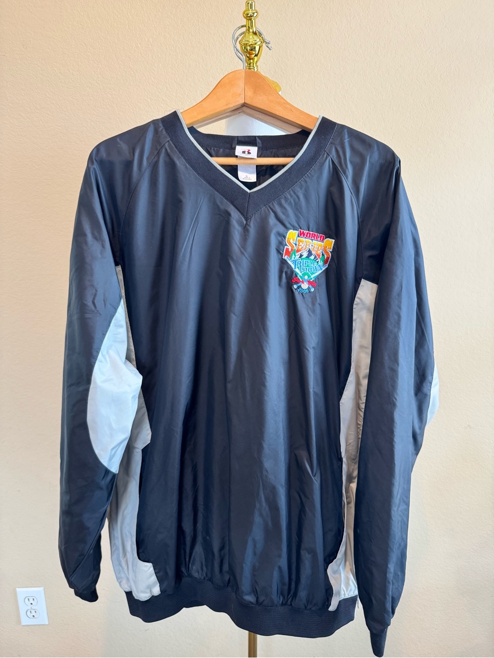 Vintage 2005 Triple Crown World Series Windbreaker Pullover Men XL Badger Sport